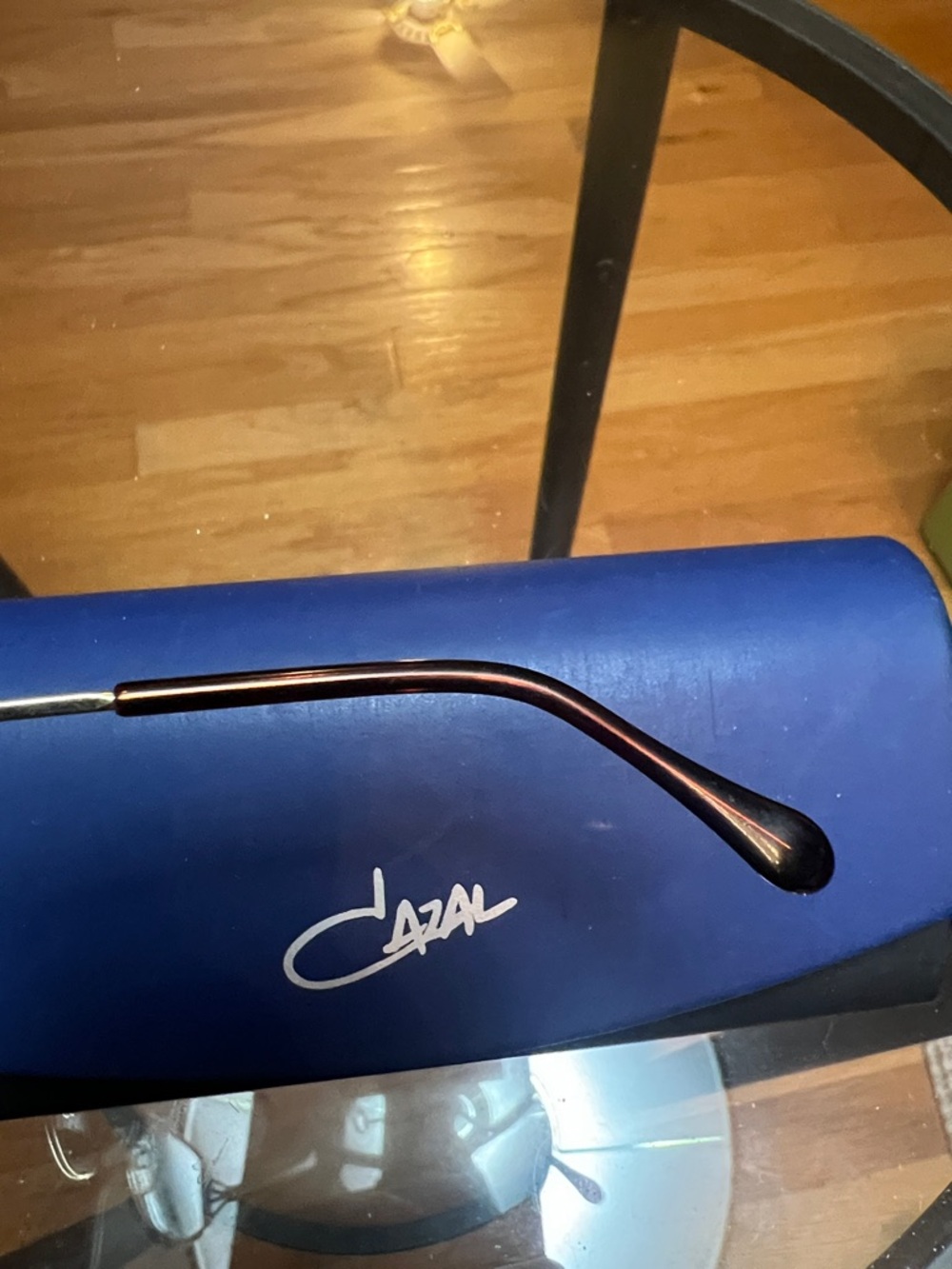 Cazal Gold Frame Eyeglasses with Black Temple Tips - Picture 6 of 8